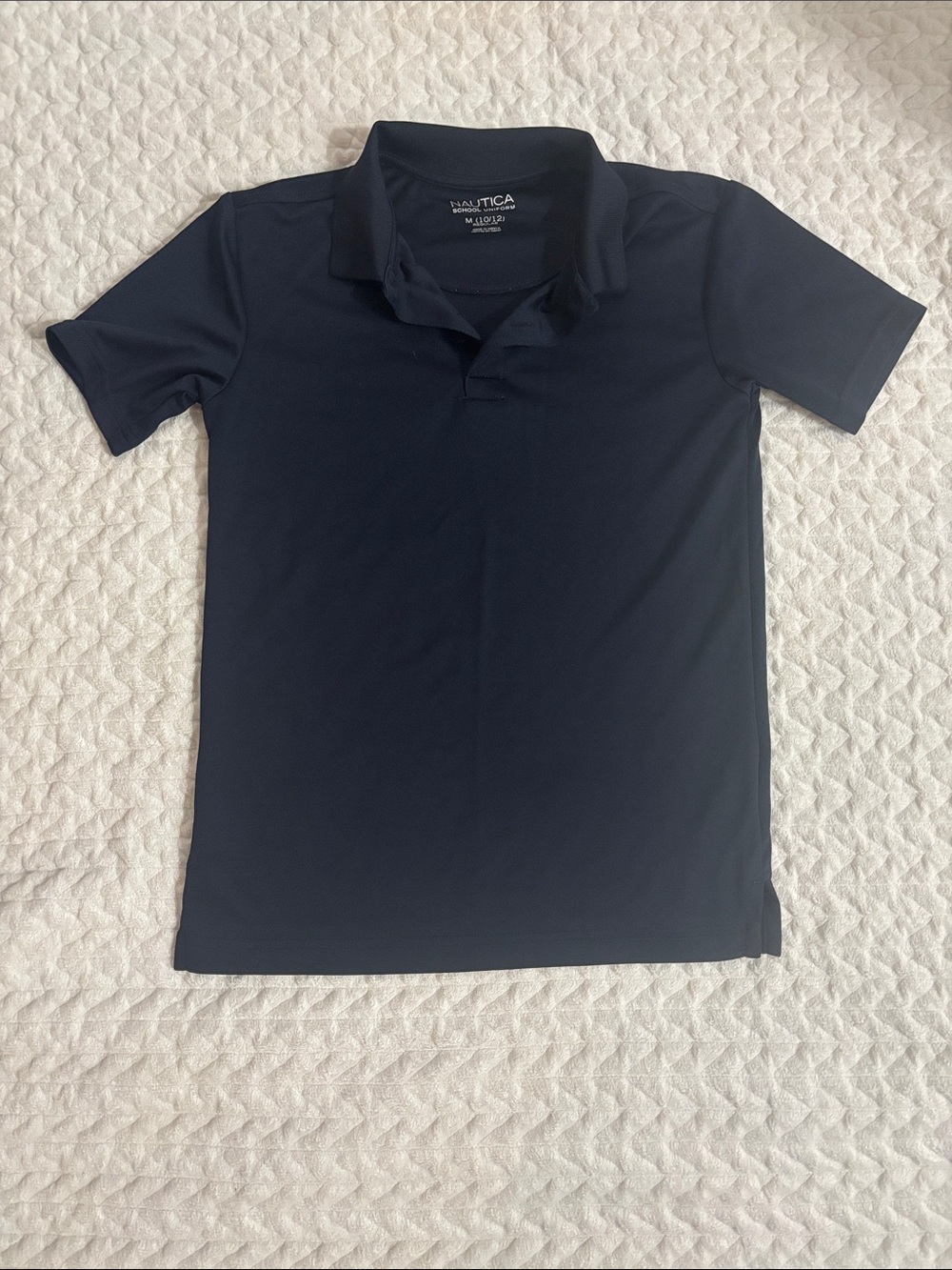Nautica Kids Dry Fit Polo in Navy size Medium 10-12 boys. In like new condition!